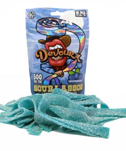 DEVOUR 500MG SOUR LASSOS – BLUEBERRY