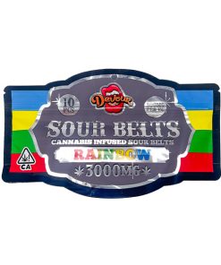 Devour Sour Belts 3000mg – Rainbow