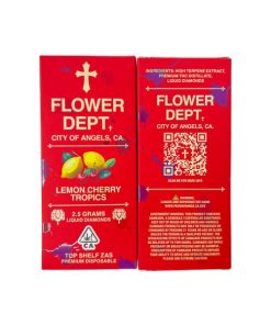 Flower Dept (2.5G) Liquid Diamond Disposable – Lemon Cherry Tropics