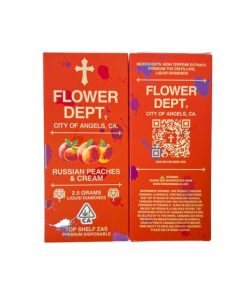 Flower Dept (2.5G) Liquid Diamond Disposable – Russian Peaches & Cream