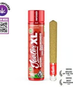 Jeeter XL Rosin Enhanced Diamonds Pre Roll (2g) – Strawberry Cough