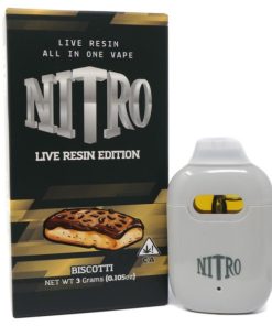Nitro Live Resin Disposable (3g) – Biscotti