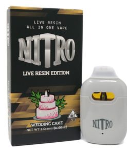 Nitro Live Resin Disposable (3g) – Wedding Cake