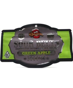 Devour Sour Belts (3000mg) – Green Apple